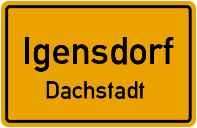 Straßenverzeichnis Igensdorf Dachstadt