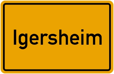 Ortsschild von Gemeinde Igersheim in Baden-Württemberg