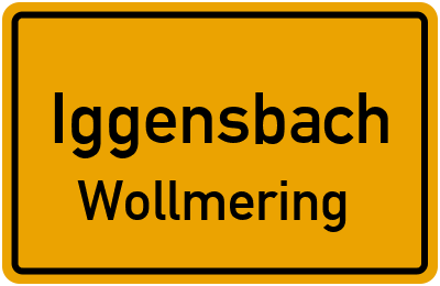 Straßenverzeichnis Iggensbach Wollmering