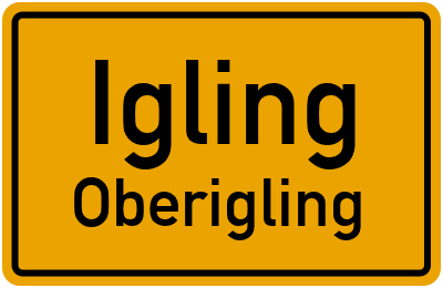 Straßenverzeichnis Igling Oberigling