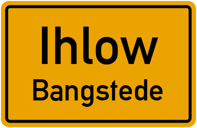 Ortsschild Ihlow Bangstede
