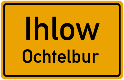 Straßenverzeichnis Ihlow Ochtelbur