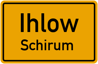 Straßenverzeichnis Ihlow Schirum