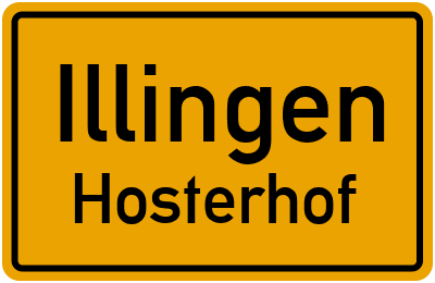 Straßenverzeichnis Illingen Hosterhof