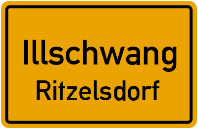 Ortsschild Illschwang Ritzelsdorf