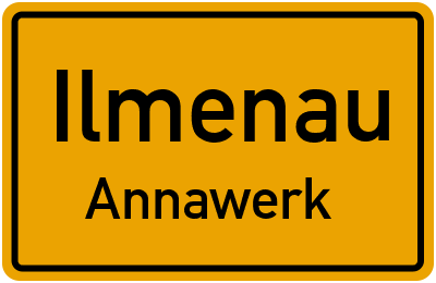 Straßenverzeichnis Ilmenau Annawerk