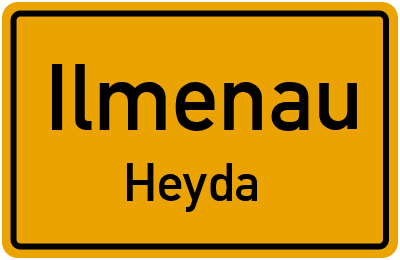 Straßenverzeichnis Ilmenau Heyda