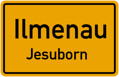 Straßenverzeichnis Ilmenau Jesuborn