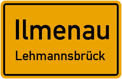 Straßenverzeichnis Ilmenau Lehmannsbrück
