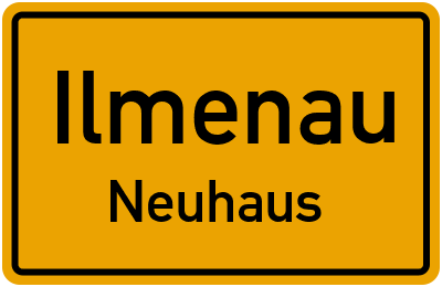 Straßenverzeichnis Ilmenau Neuhaus