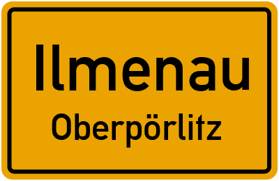 Straßenverzeichnis Ilmenau Oberpörlitz