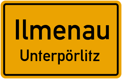 Straßenverzeichnis Ilmenau Unterpörlitz