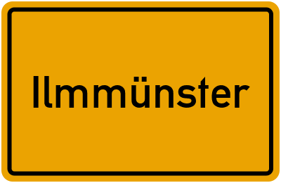Ortsschild von Gemeinde Ilmmünster in Bayern