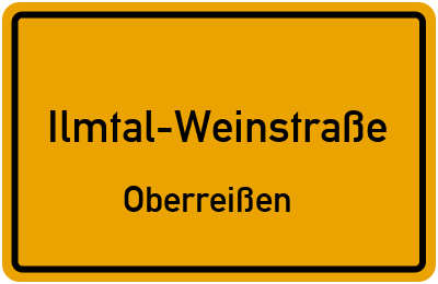 Straßenverzeichnis Ilmtal-Weinstraße Oberreißen
