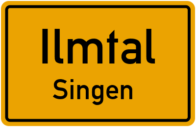 Straßenverzeichnis Ilmtal Singen