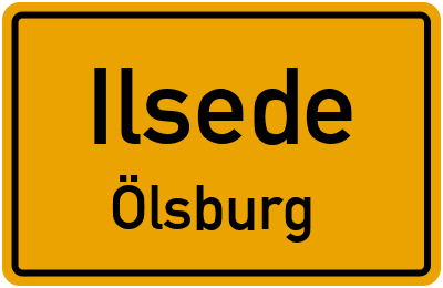 Ortsschild Ilsede Ölsburg