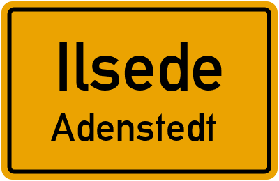 Ortsschild Ilsede Adenstedt