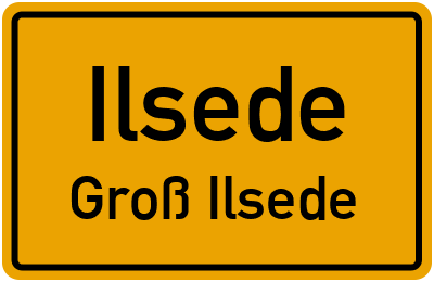 Ortsschild Ilsede Groß Ilsede