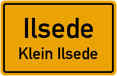 Ortsschild Ilsede Klein Ilsede
