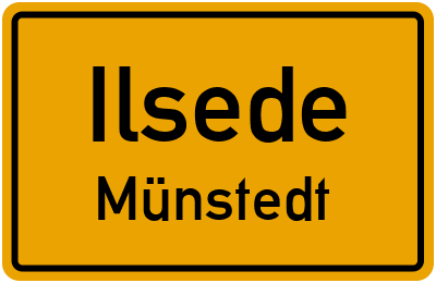 Ortsschild Ilsede Münstedt