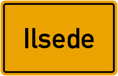 Ortsschild von Ilsede in Niedersachsen
