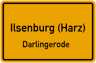 Straßenverzeichnis Ilsenburg (Harz) Darlingerode