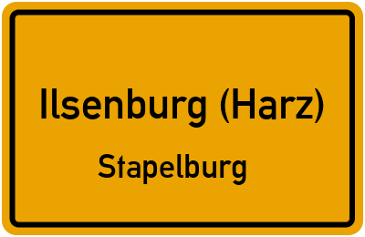 Straßenverzeichnis Ilsenburg (Harz) Stapelburg