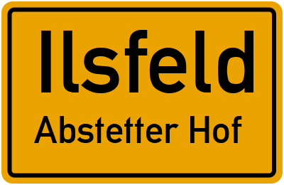 Straßenverzeichnis Ilsfeld Abstetter Hof