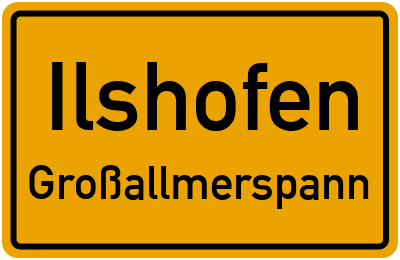 Straßenverzeichnis Ilshofen Großallmerspann