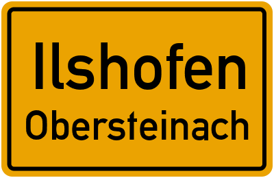 Straßenverzeichnis Ilshofen Obersteinach