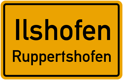 Straßenverzeichnis Ilshofen Ruppertshofen