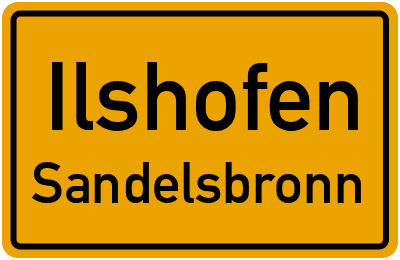 Straßenverzeichnis Ilshofen Sandelsbronn