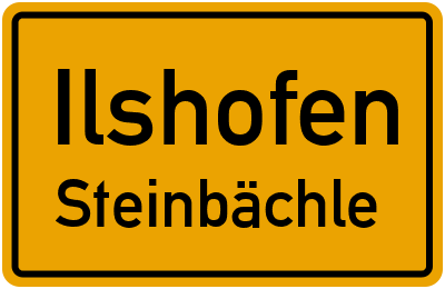 Straßenverzeichnis Ilshofen Steinbächle