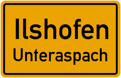 Straßenverzeichnis Ilshofen Unteraspach