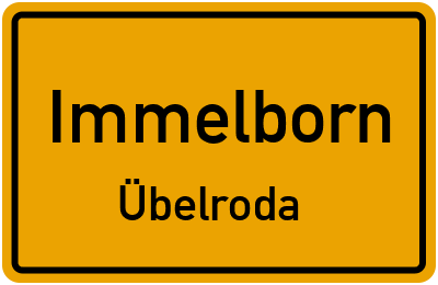 Straßenverzeichnis Immelborn Übelroda