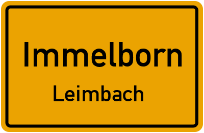 Straßenverzeichnis Immelborn Leimbach