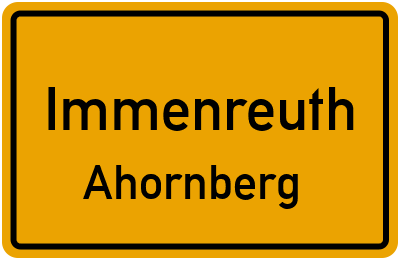 Straßenverzeichnis Immenreuth Ahornberg