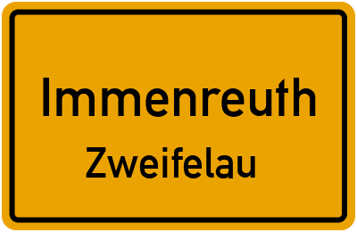 Straßenverzeichnis Immenreuth Zweifelau