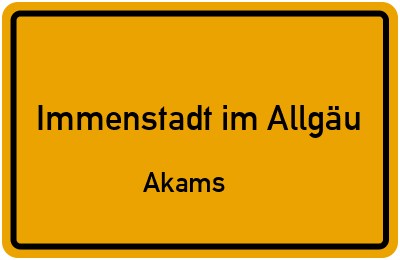 Straßenverzeichnis Immenstadt im Allgäu Akams