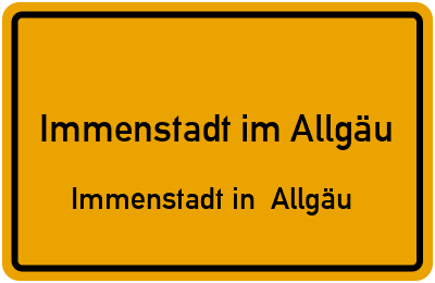 Straßenverzeichnis Immenstadt im Allgäu Immenstadt in Allgäu