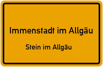 Straßenverzeichnis Immenstadt im Allgäu Stein im Allgäu