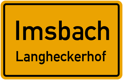 Straßenverzeichnis Imsbach Langheckerhof