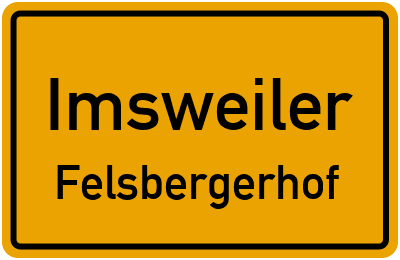 Straßenverzeichnis Imsweiler Felsbergerhof