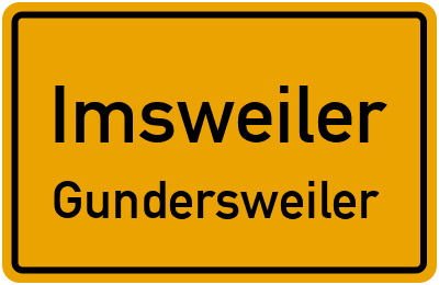 Straßenverzeichnis Imsweiler Gundersweiler