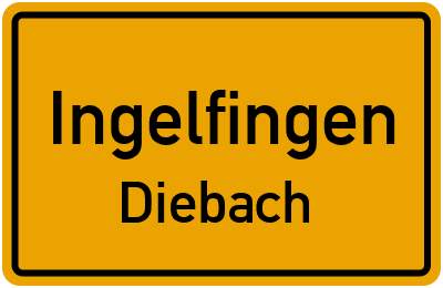 Straßenverzeichnis Ingelfingen Diebach