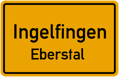 Straßenverzeichnis Ingelfingen Eberstal