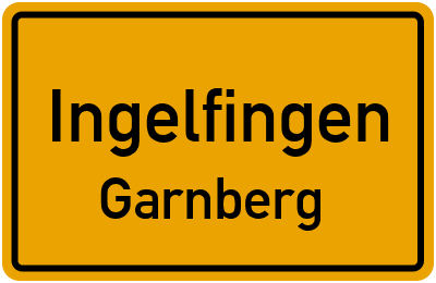 Straßenverzeichnis Ingelfingen Garnberg
