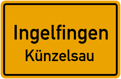 Straßenverzeichnis Ingelfingen Künzelsau