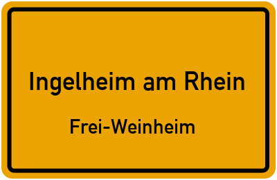 Straßenverzeichnis Ingelheim am Rhein Frei-Weinheim