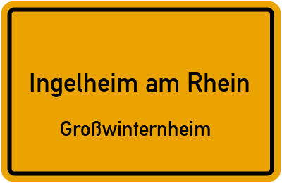 Straßenverzeichnis Ingelheim am Rhein Großwinternheim
